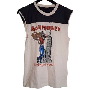 ​Vintage 1982 Iron Maiden The Beast In New York Tour Shirt Rare Palladium L